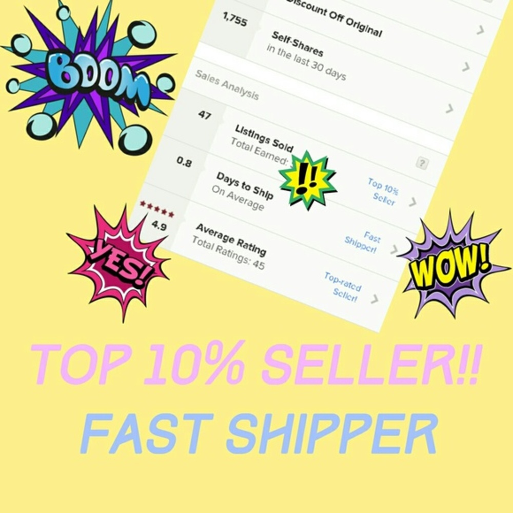 I'm a TOP 10% Seller & Fast Shipper